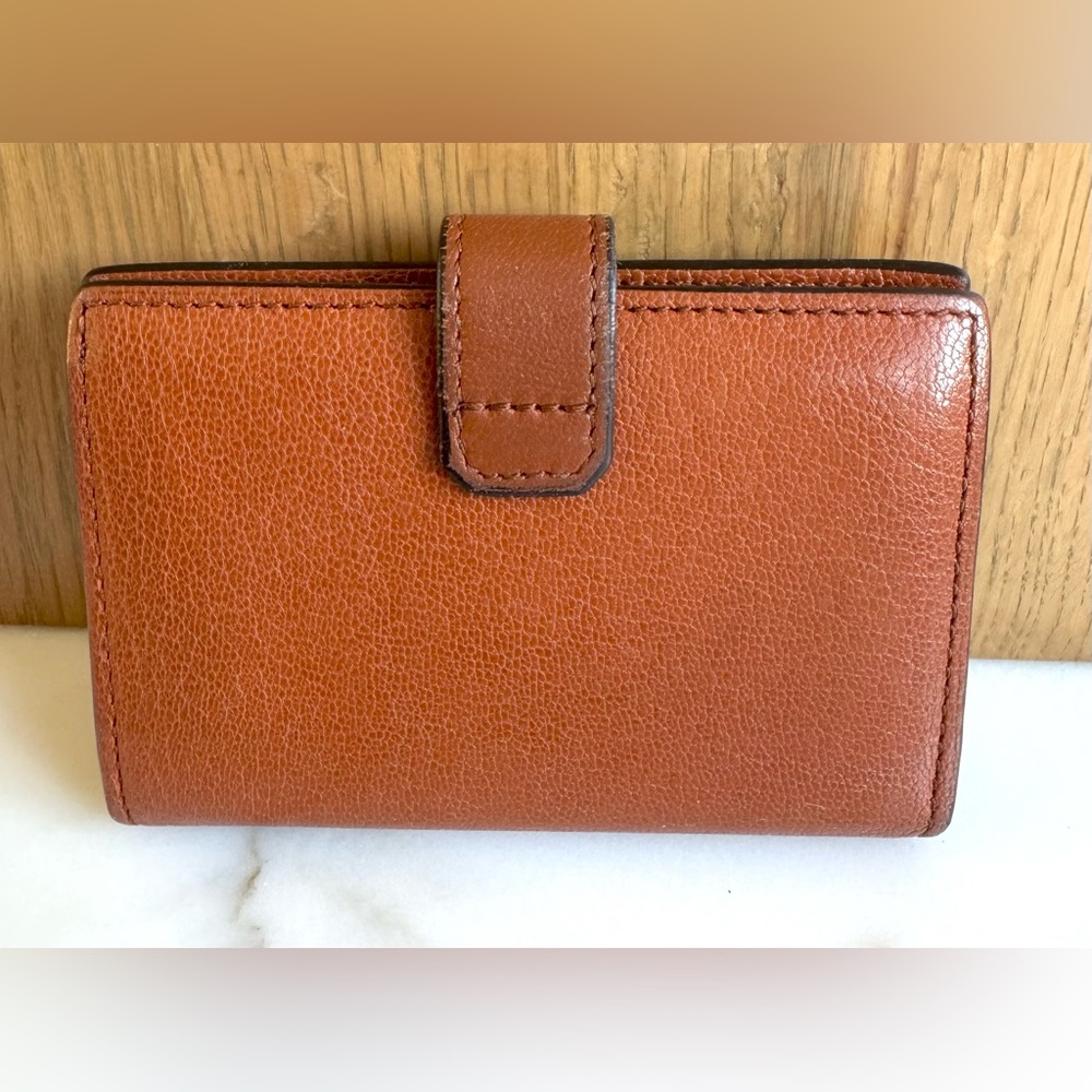 GIVENCHY Vintage 4G Logo Compact Card Holder Wallet Brown/ Cognac - Picture 3 of 10